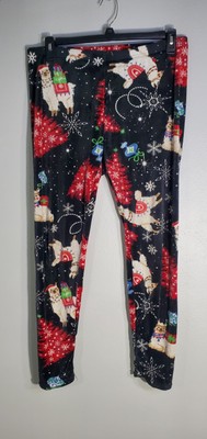 Extra Soft Llama Christmas Lounge Pajamas Pants XL Women's
