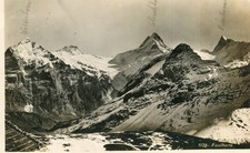 Carte SUISSE FAULHORN Dos cachet Hôtel PR BOBREN