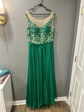Sherri Hill Emerald Green Prom Dress **Size 20** 