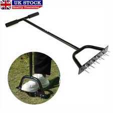 Portable Grass Lawn Garden Aerator Steel Spike Lawn Spike Aerator Tools UK