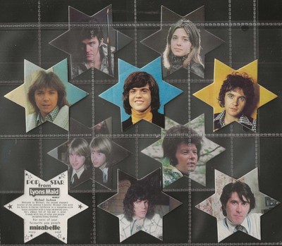 LYONS (EIS & TEE) - KOMPLETTES SET - POPSTARS 1975 (FORM L10 KARTEN) TOP+++