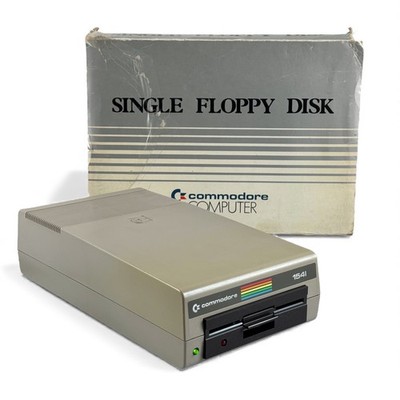 Commodore 1541 Single Floppy Disk Drive for C64 C128 Vintage Computer w/ Cables
