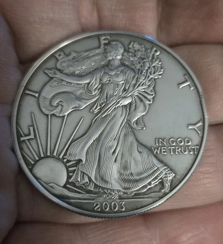 2003 🇺🇸 AMERICAN 1 OZ SILVER EAGLE UNCIRCULATED! 💥Free Shipping