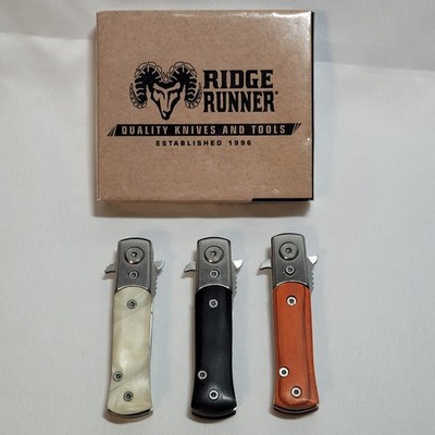Ridge Runner Folding Pocket Knife Set Of 3