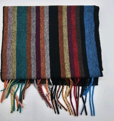Paul Smith Men s Artist Wool Stripe Scarf New Authentic Great Gift JL026010