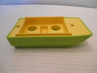 Vintage Fisher Price Little People Play Family Camper Boat Green