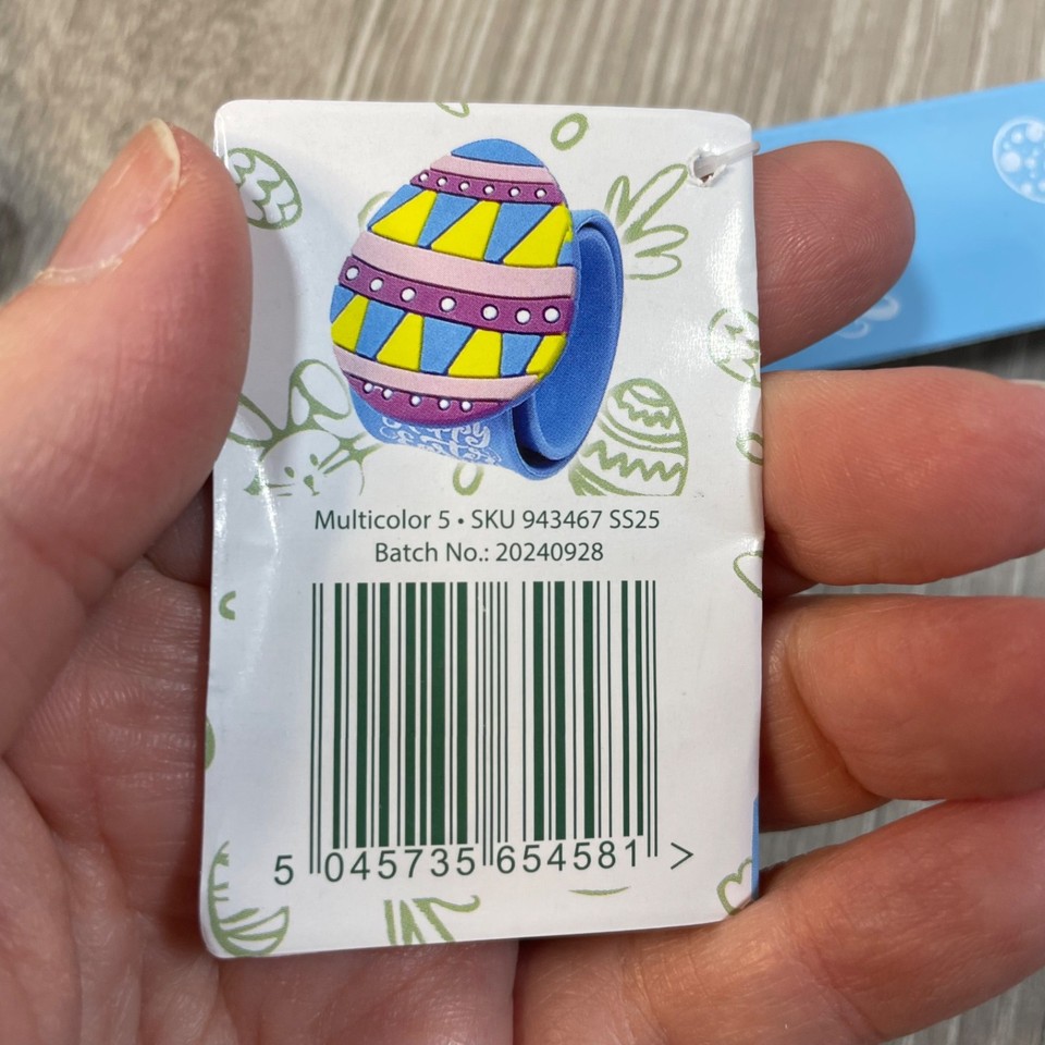 Lot of 10 Happy Easter Egg Design Slap Bracelets Children’s Gift /Party ...