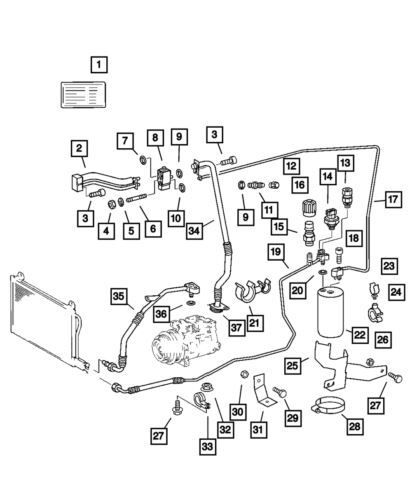 Soporte de bomba de recirculación para Dodge Sprinter 2500 2006 (N/P 5124815AA)