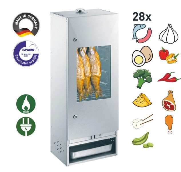 Räucherofen Peetz für bis zum 28 Fische Räucherschrank Smoker