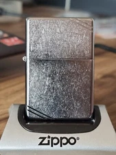 1937 REPLICA STREET CHROME WITH SLASHES ZIPPO LIGHTER (201093) BNIB