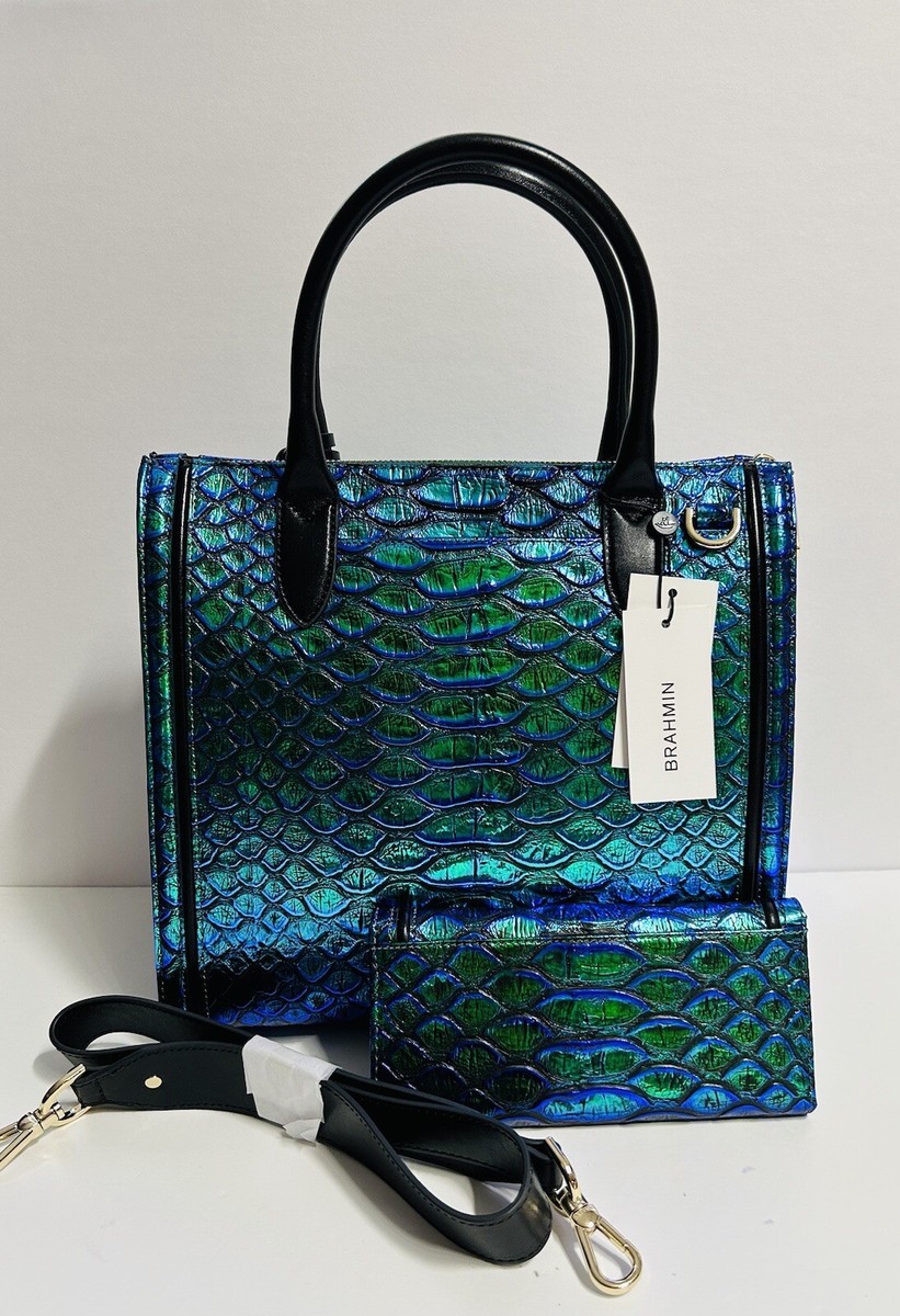 Brahmin Caroline Stunning Emerald Lulia Handbag & Matching