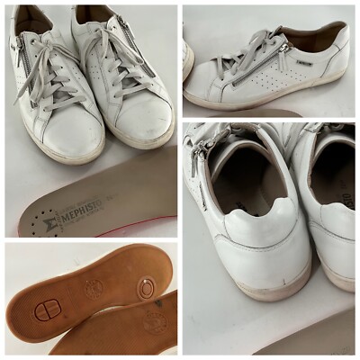 Mephisto Nikita 1 Fashion Sneakers Sz 11 Women White Leather YGI E4S-2