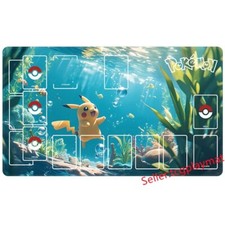 Pikachu Pokemon Playmat TCG Card Game Play Mat Gaming Desk Mat Mouse Pad jj175