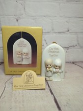Precious Moments Our First Christmas Together 1982 Wedding Ornament w Box A7