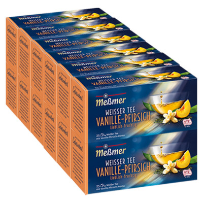 Meßmer Weißer Tee Vanille-Pfirsich 12er Pack