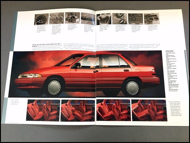 1993 Mercury Tracer 12-page Original Car Dealer Sales Brochure