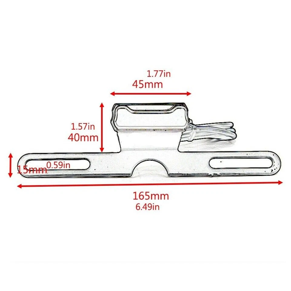 Soporte luz trasera motocicleta LED matrícula para Honda CB1000R / ABS 2011-23 Foto 2 de 4