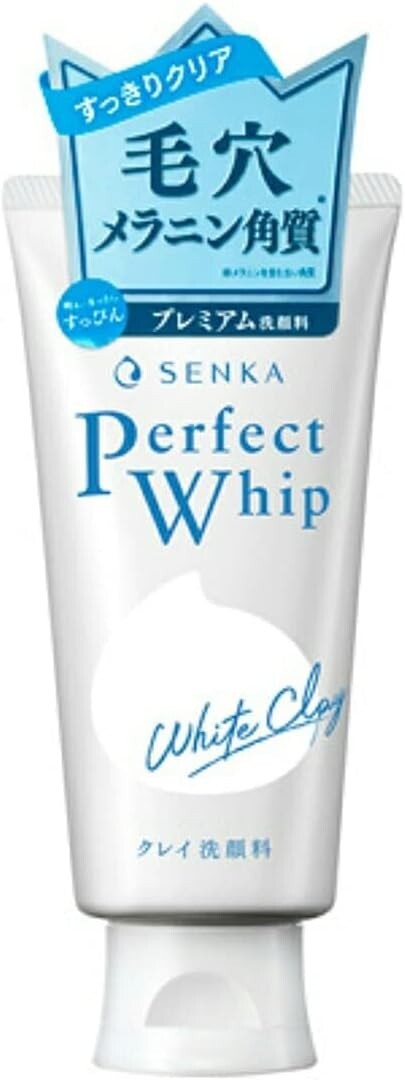 SENKA Perfect Whip White Clay Face Wash Beauty Foam Cleanser 120g