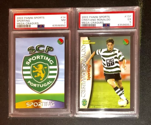 2003 PANINI MEGA CRAQUES Complete Set with graded CRISTIANO PSA 5