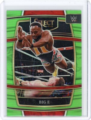 2022 Panini Select WWE Big E Concourse Green Prizm # 7/49 SSP 