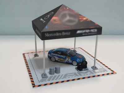 Diorama Modellauto Servicezelt Display Maßstab 1:43 mit Parksockel 1/43