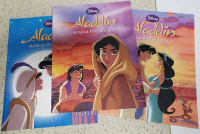 Aladdin Disney Musical Play Book 1 2 3 used excellent condition