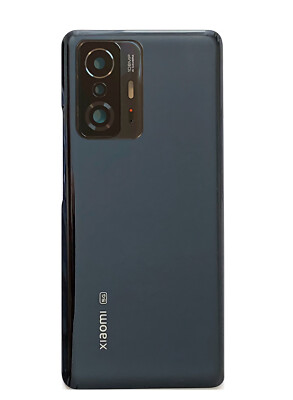 Backcover für Xiaomi Mi 11T / Pro in schwarz  mit Linse Rückseite Akkudeckel Neu