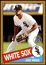 Jose Abreu 2020 Topps 1985 35th Anniversary Series 2 5x7 Gold #85TB-10 /10 White