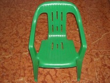 SEDIA IN PLASTICA BAMBINI BIANCA PICCOLA GIOCO STUDIO ASILO USATA