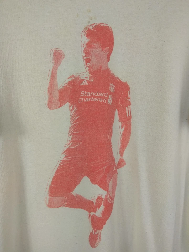 Camiseta de futebol masculina Suarez Liverpool Fan Stadium treinamento Gildan Lig93 - Imagem 3 de 4