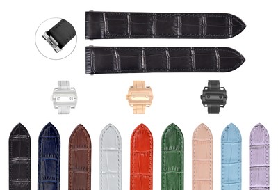 19-20MM ITALIAN LEATHER WATCH BAND STRAP FOR CARTIER ROADSTER QUICK RELEASE