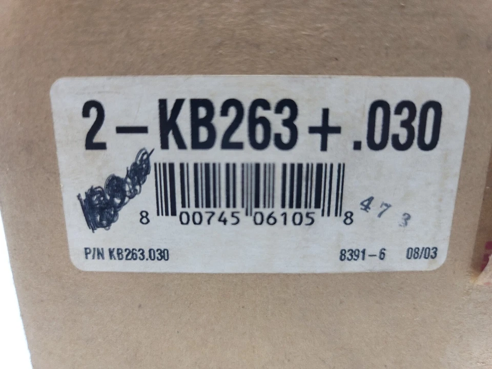 KB Performance Piston Kit Set W/Rings KB263.030 Harley Davidson Motorcycles New  - Image 3 of 3