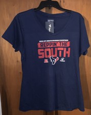 NWT Women’s NFL Fanatics Houston Texans 2018 AFC South Champs T Shirt Large