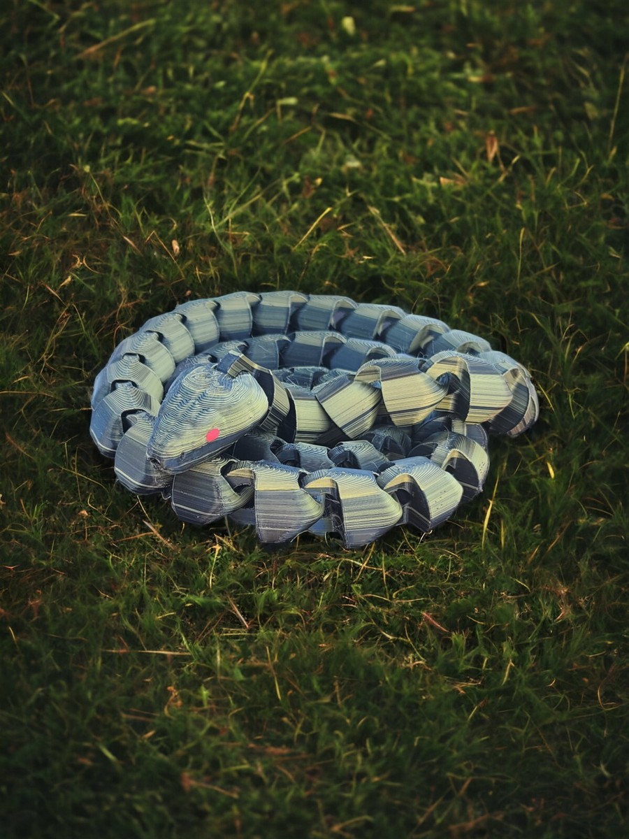 Jumbo Articulated Snake, 3d Print Snake, Animal Toy, Serpent