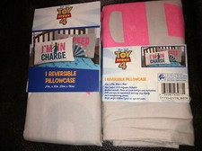 Lot 2 Toy Story 4 Bo Peep Reversible Standard 20 x 30 Pillowcases Disney NEW