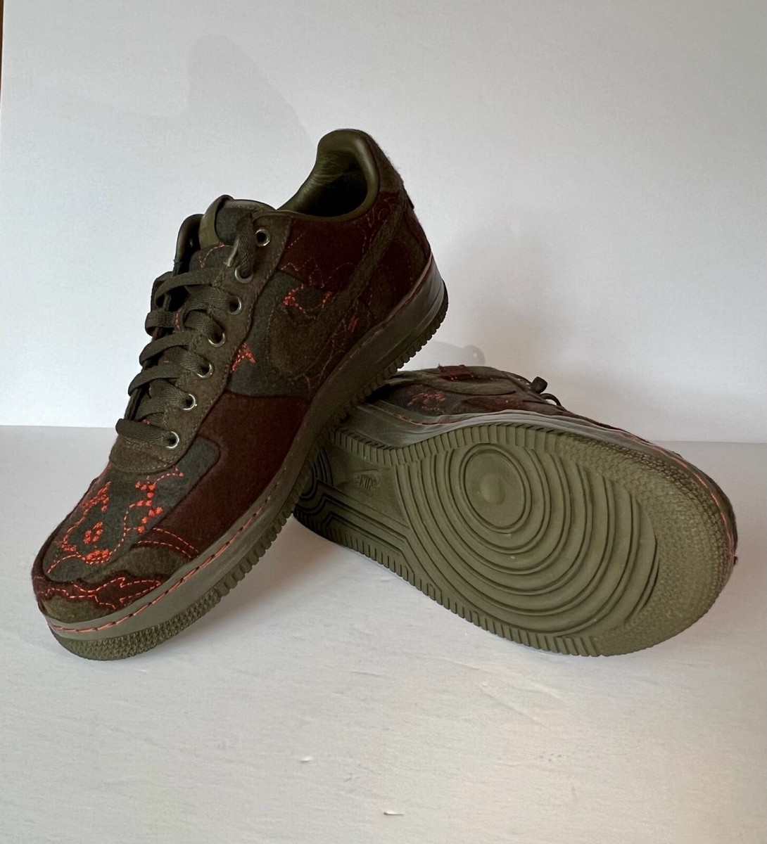 NEW NIKE Air Force 1 Supreme Tz Low MAHARAM Moss 2009 SIZE 10.5