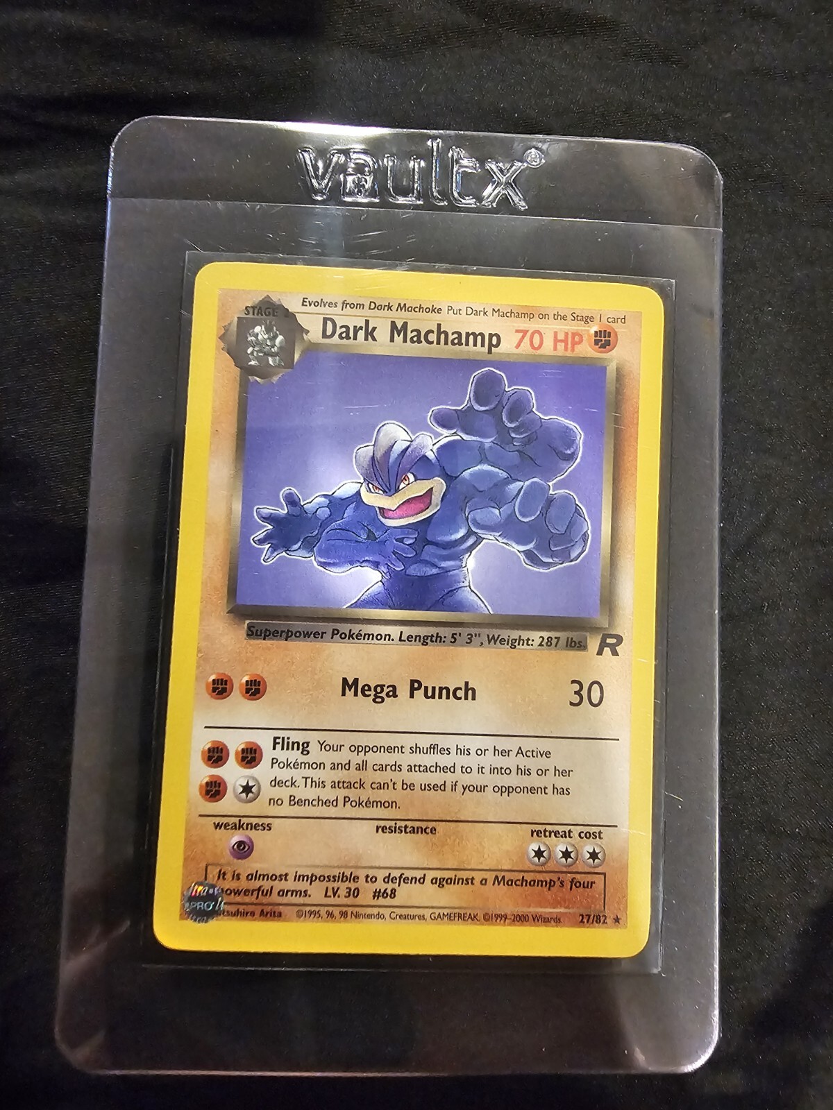Pokémon TCG Dark Machamp Team Rocket 27/82 Regular Unlimited Rare
