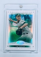 WHITE HOT 1/1 FOIL 2004 Fleer Hot Prospects Draft Ed. TIM HUDSON OAKLAND A'S MLB