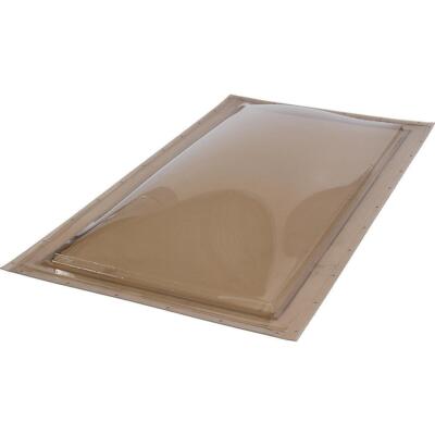 SUN-TEK Fixed Skylight 22-1/2'' x 36-1/2'' All-Polycarbonate Self Flashed Bronze