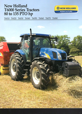 2007 NEW HOLLAND TRACTOR T6000 80 -135 HP 6010 - 6080 CATALOG BROCHURE