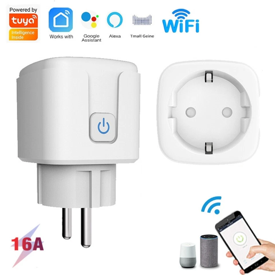 Smart Life Steckdose 16A WIFI WLAN Home Socket Fernbedienung Timer Alexa Google - Bild 3 von 4