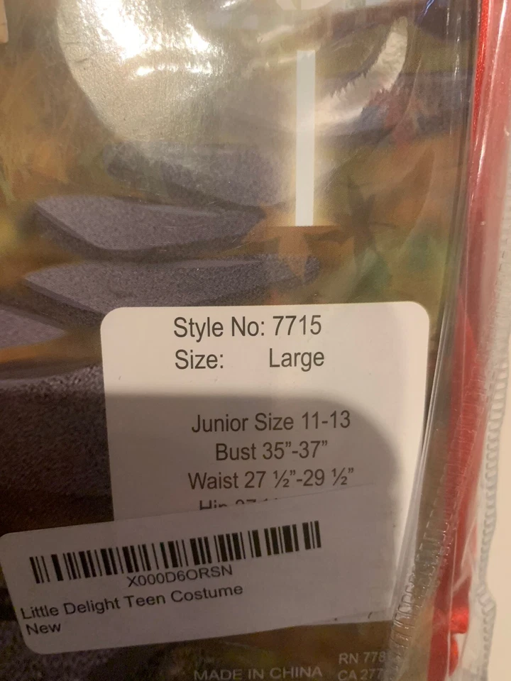 Nuevo Dreamgirl Pequeño Rojo Desluz Disfraz Junior Talla Grande 11-13 Vestido y Capa Foto 4 de 4