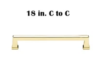 Emtek Alexander 18 In. C to C Handle Appliance Pull Satin Brass