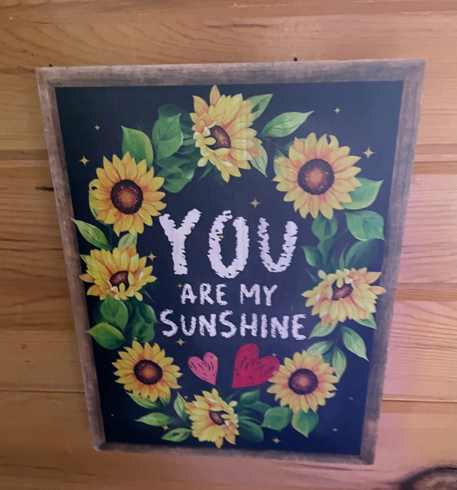 wood plaque/sign "You are my sunshine" - Image 3 of 4