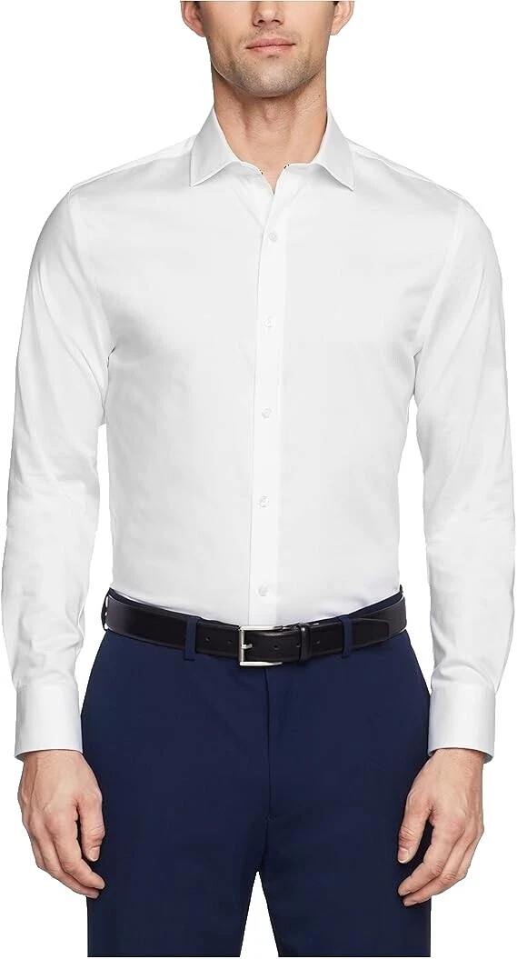 Tommy Hilfiger White Slim Dress Shirts for Men