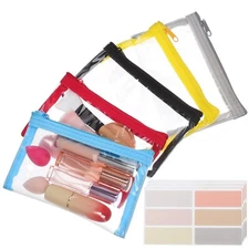 VALICLUD 5PCS Clear Organizer Makeup Bags Mini Cosmetic Bag Transparent Toile...