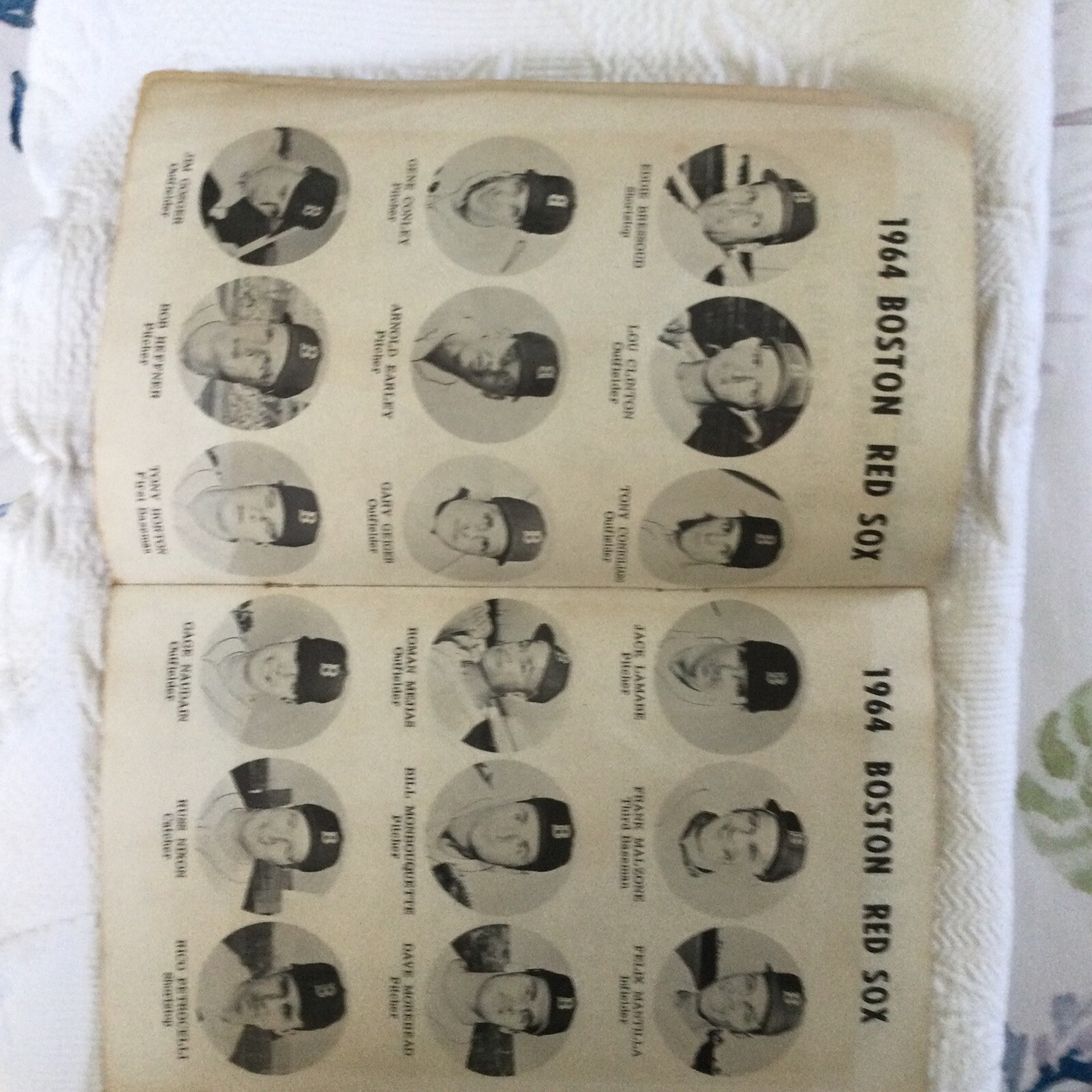 Ephemera Vintage Boston Red Sox Media Guide ON THE AIR 1964 WHDH Radio