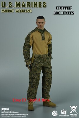 IN STOCK，Easy&Simple U.S. MARINES MARPAT WOODLAND 1/6 Limited