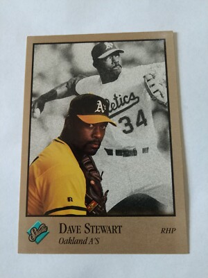 Dave Stewart Oakland Athletics 1992 Leaf Studio Baseball Card 230