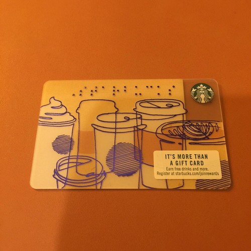 Starbucks 2018 Braille Gift Card (no value, brand new) eBay